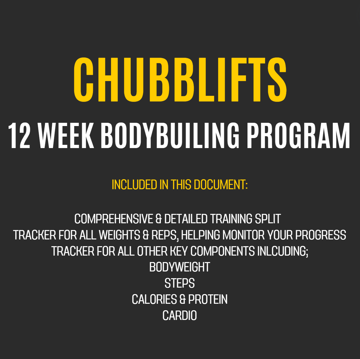 12 Week Bodybuilding Program | 5 Day Split